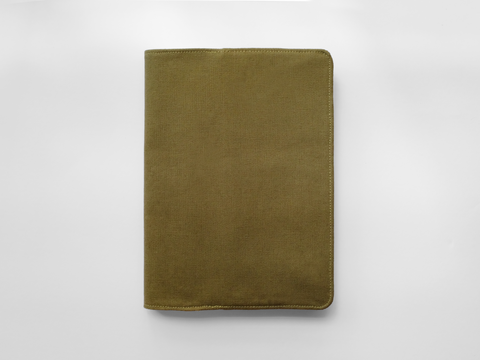 A5 Fabric Cover - Olive Green